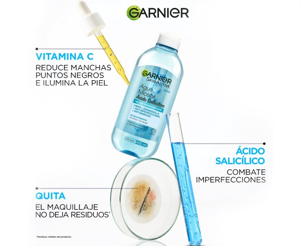 Agua micelar para piel con tendencia acneica